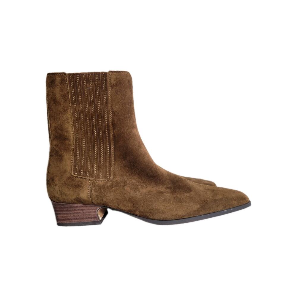 Steve Madden Dorothea Boots Women's 10 M Brown Suede Square Toe Chelsea